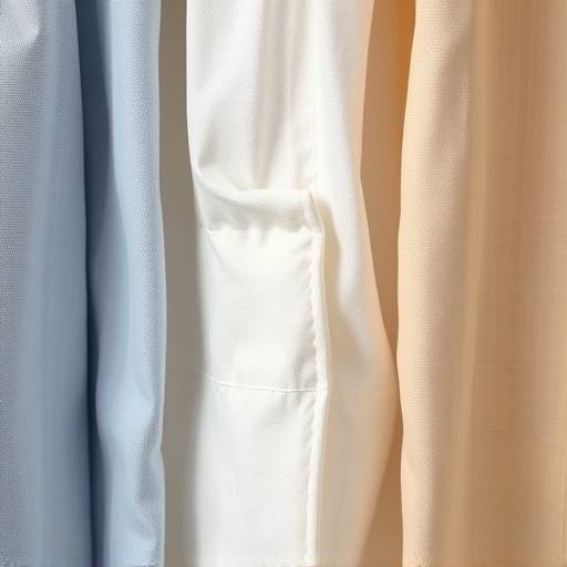 Close-up detalhado de diferentes tipos de tecidos de camisa social, algodão, linho e seda